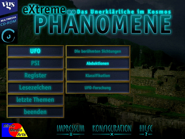 hauptmenu CD-ROM Screenshot